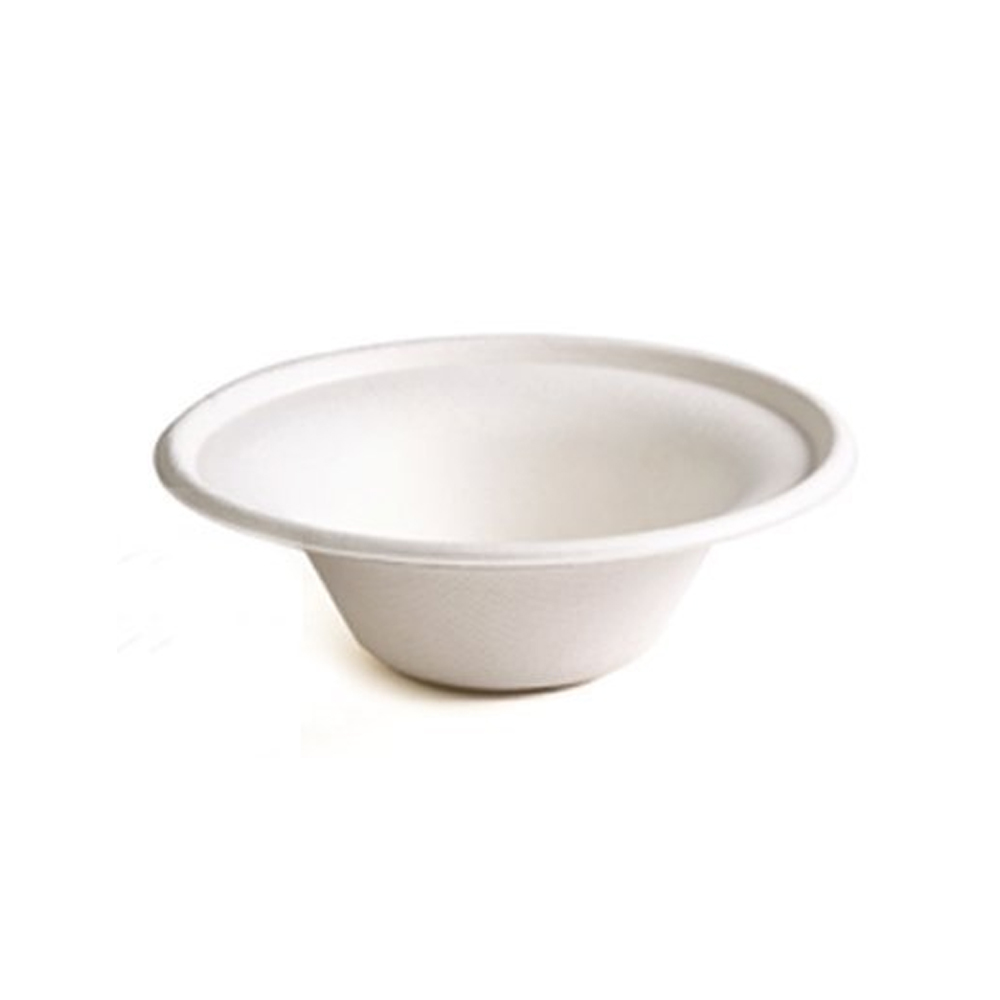 TW-BLO-003 Evolution White 12 oz. Bagasse Bowl 8/150 cs
