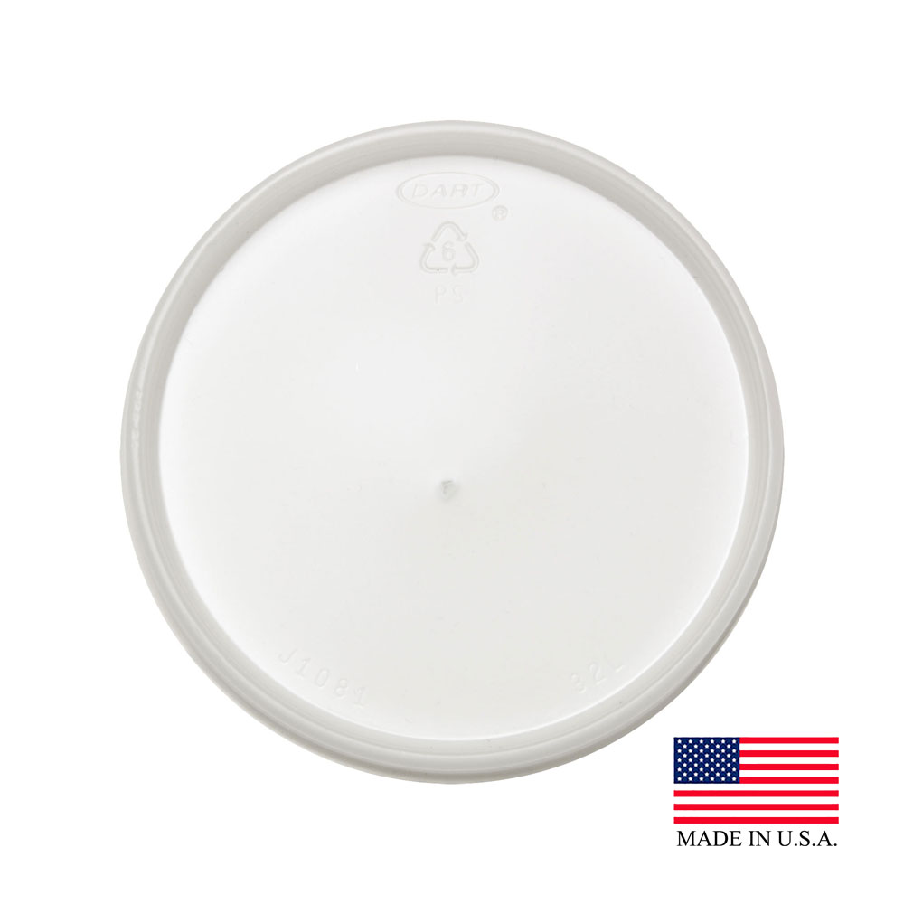 32JL Translucent 32 oz. Polystyrene Vented Lid 5/100 cs