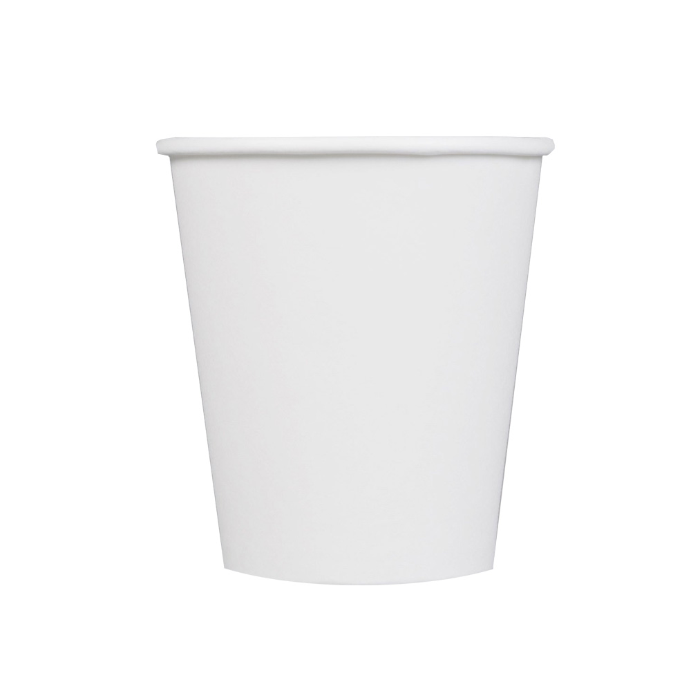 0010 White 10 oz. Single Sided Poly Paper Hot Cup 20/50cs