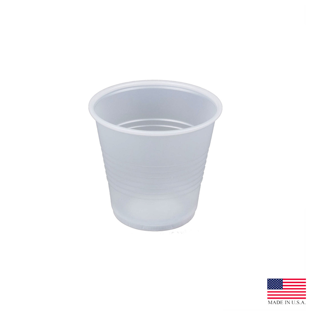 Y35 Translucent 3.5 oz. High Impact Polystyrene   Cold Cup 25/100 cs