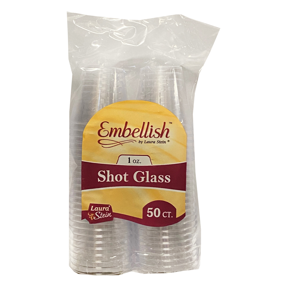 SG10 Comet Shot Glass 1 oz. Clear Plastic 50/50 cs