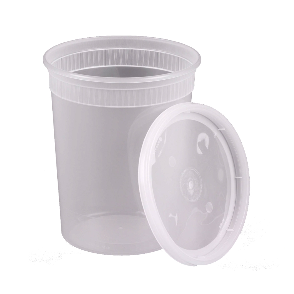 YSD2532 Delitainer Clear32 oz.Plastic Deli Container and Lid Combo240/cs