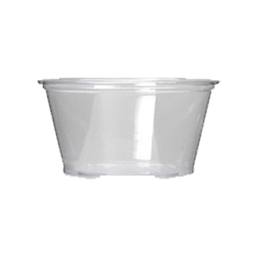 9509304 Greenware Clear 3.25 oz. Compostable Souffle Cup 20/100 cs