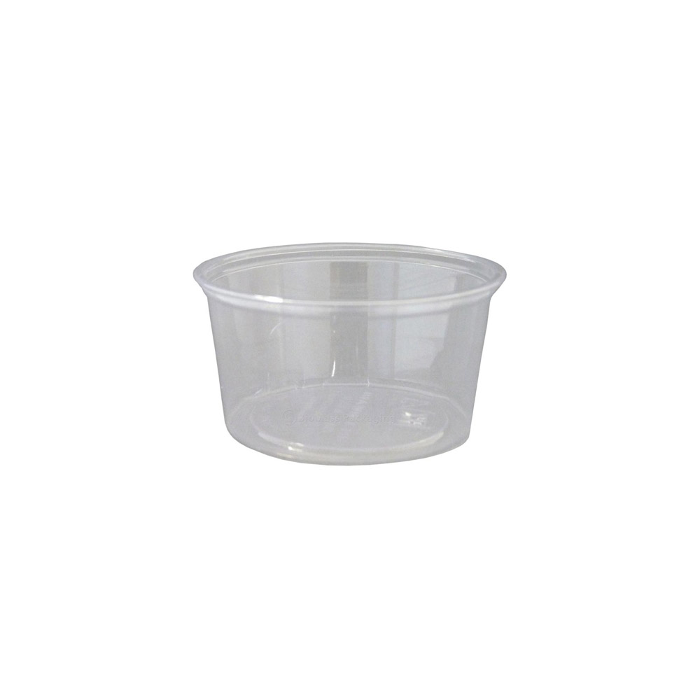 9509306 Greenware Clear 4 oz. Compostable Souffle Cup 20/100 cs