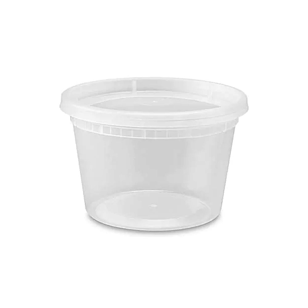 AHD ASOUP16CO Clear 16 oz. Plastic Soup Combo Bulk 240/cs