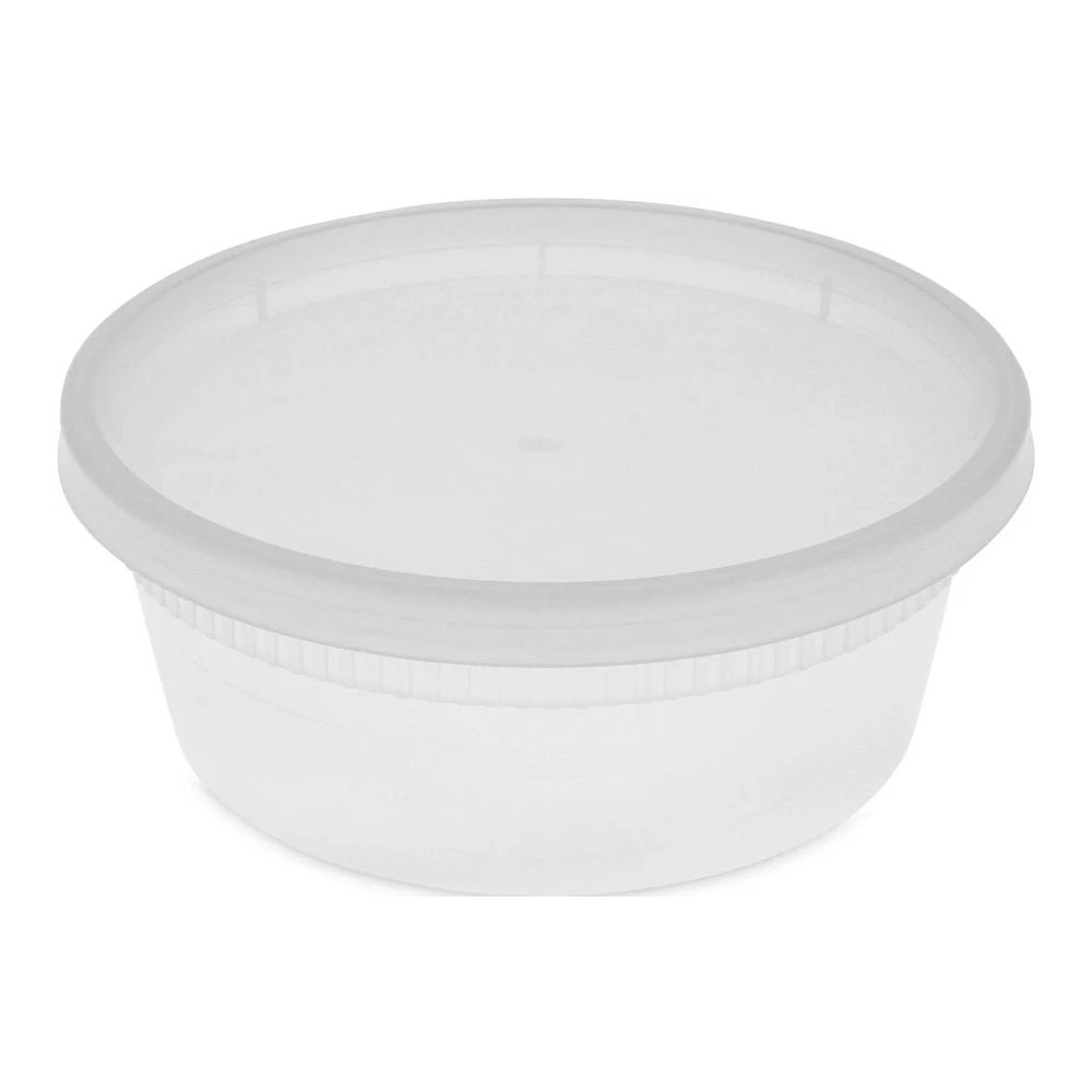 AHD ASPOUP8CO Clear 8 oz. Plastic Soup Combo Bulk  240/cs