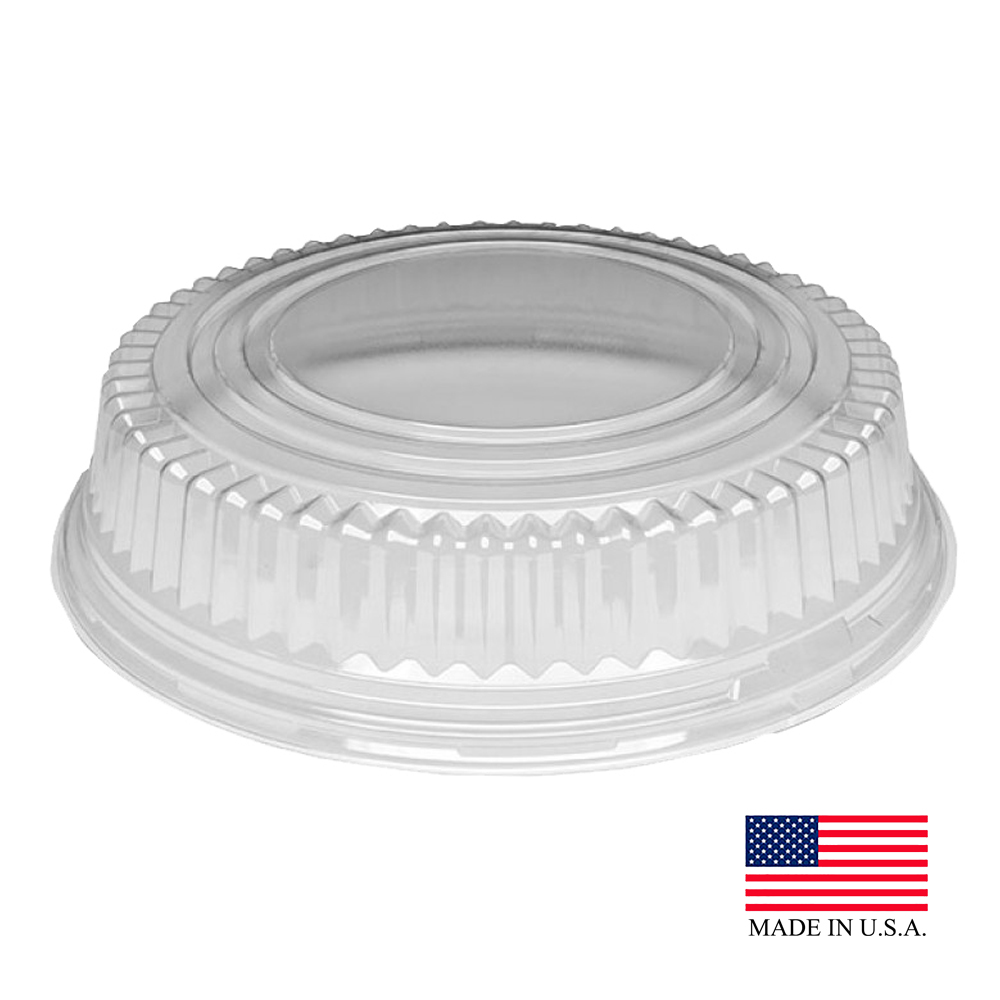 LHP18STAK Stakmate Clear 18" Plastic Dome Lid 25/cs - LHP18STAK 18"DOMELID STAKMATE