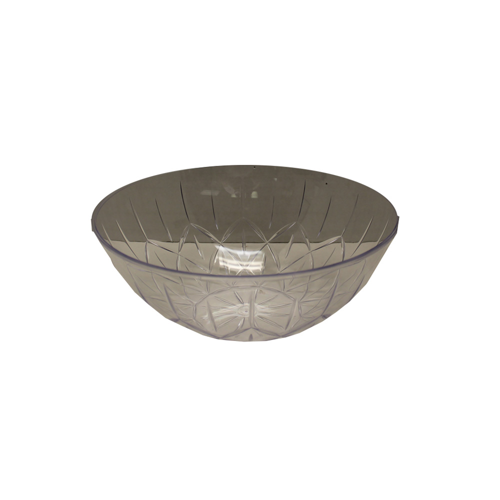 1208 Crystal Elegance Clear  1.5 Qt  8" Round Plastic Bowl 50/cs