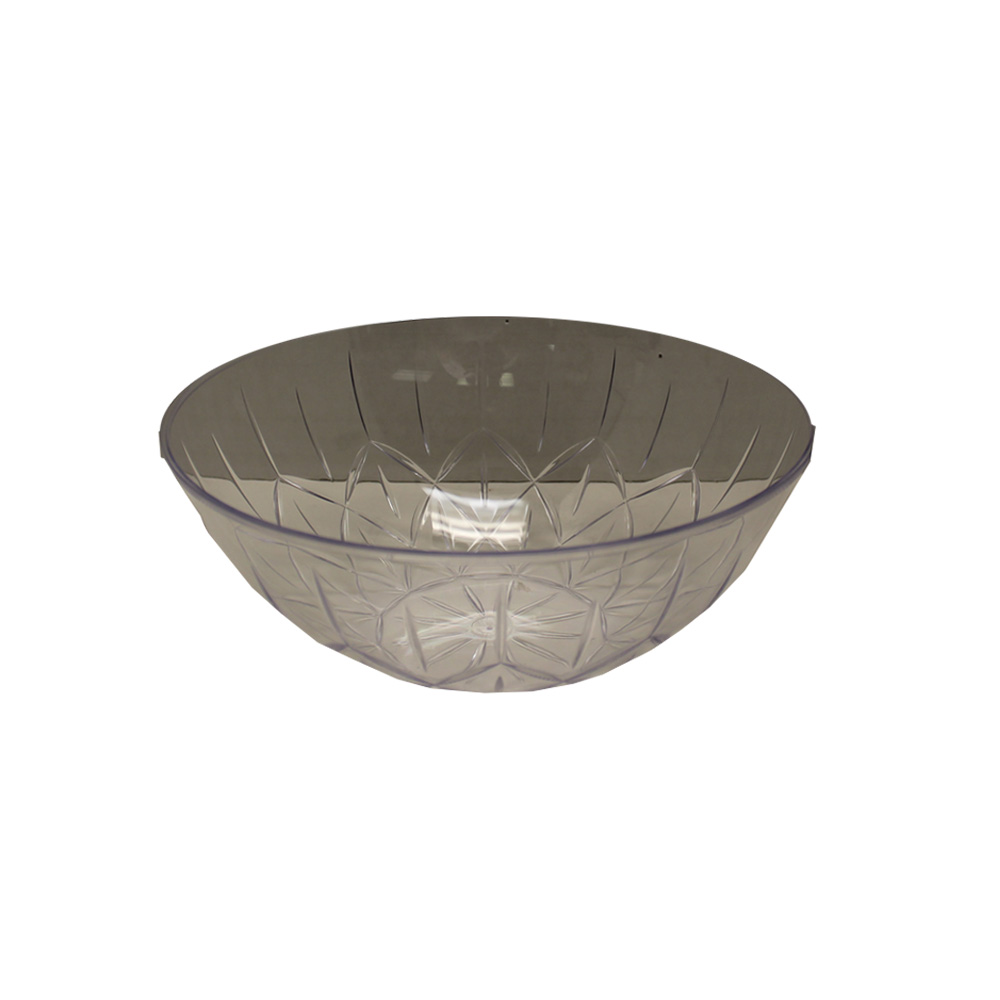 1210 Crystal Elegance Clear 3 Qt. 10" Round Plastic Bowl 25/cs