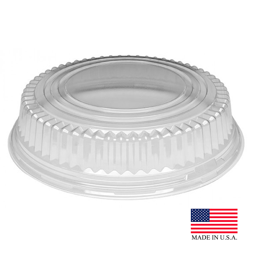 LHP12STAK Stakmate Clear 12" Plastic Dome Lid 25/cs - LHP12STAK 12"DOMELID STAKMATE