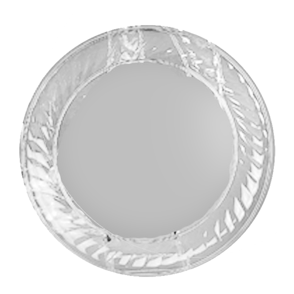 1236 Clear 16" Plastic Scalloped Edge Tray 12/cs