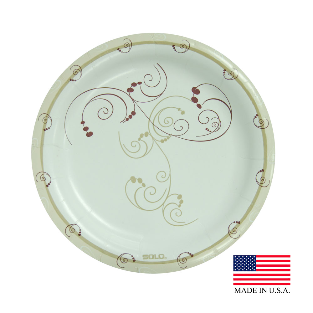 MP9R-J8001 Symphony Design 8.5" Medium Weight Paper Plate 4/125 cs - MP9R-J8001 SYMPHONY 9"PAPR PLT