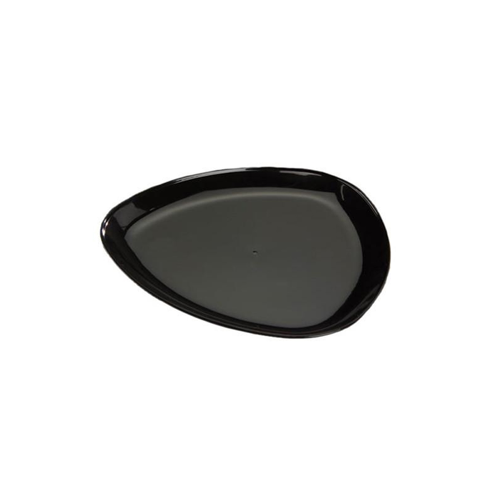 APTTR16BL Black 6" Triangular Plastic Plate 8/20 cs