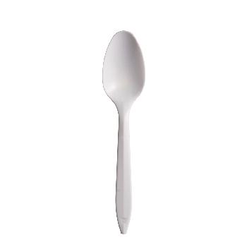 S6OW Style Setter White 6" Teaspoon Medium Weight Polypropylene Bulk 1000/cs - S6OW WHT DART MED WT 6" TEASPN