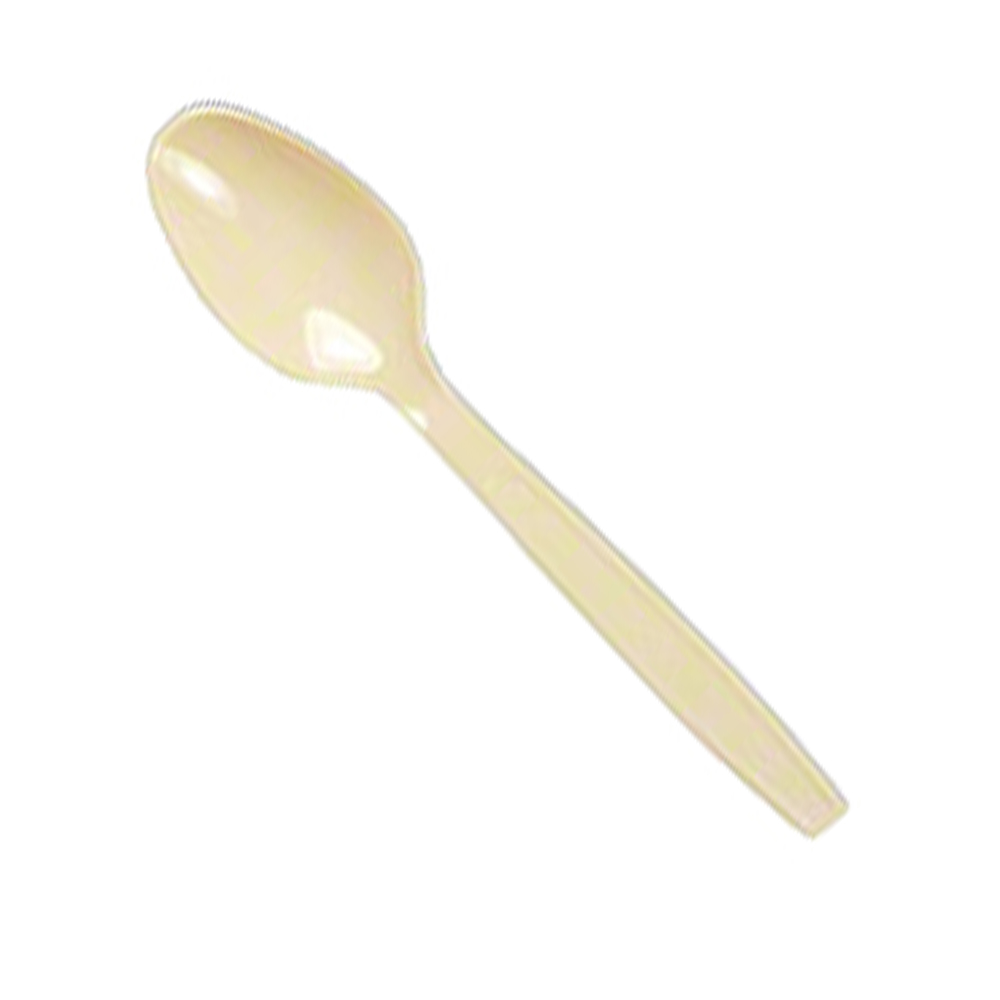 11923A Teaspoon Almond Heavy Polypropylene 1000/cs