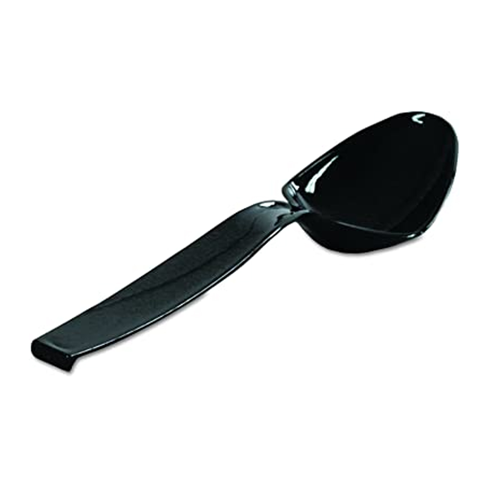 A7SPBL Caterline Black Plastic Serving Spoon 144/cs