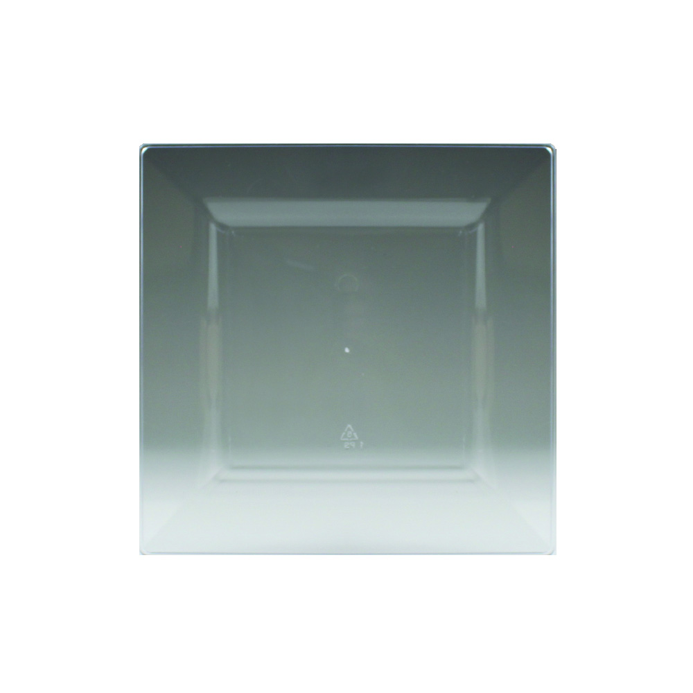 SQ00656 Simply Squared Clear 6.5" Plastic Plate 12/10 cs