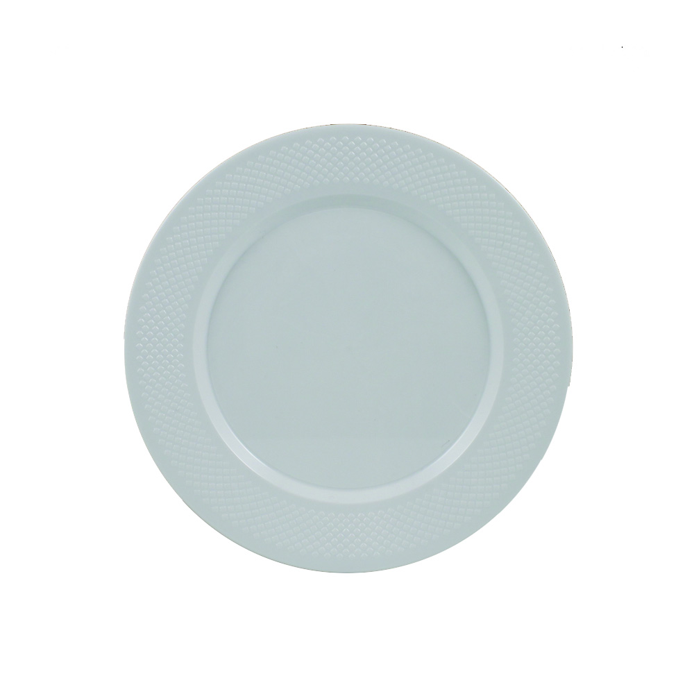 CC07000 Concord  White 7.5" Plastic Plate 10/15 cs