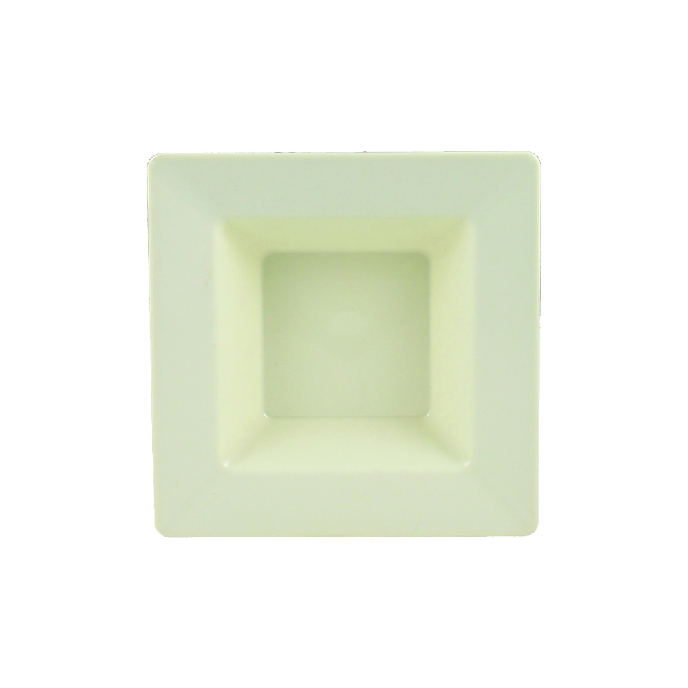 SQ10057 Simply Squared Beige 5 oz. Square Plastic Bowl 12/10 cs
