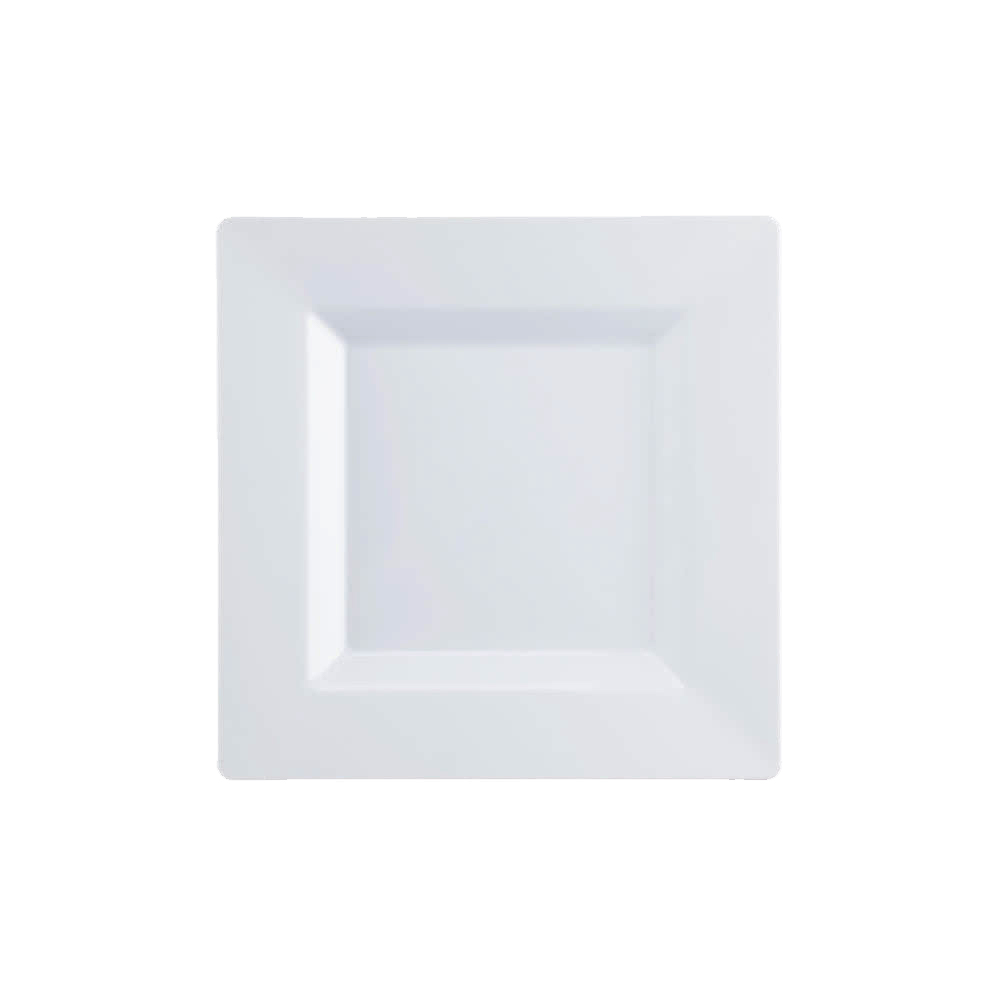 RSMS751216 Milan White 7" Square Plastic Plate 12/16 cs