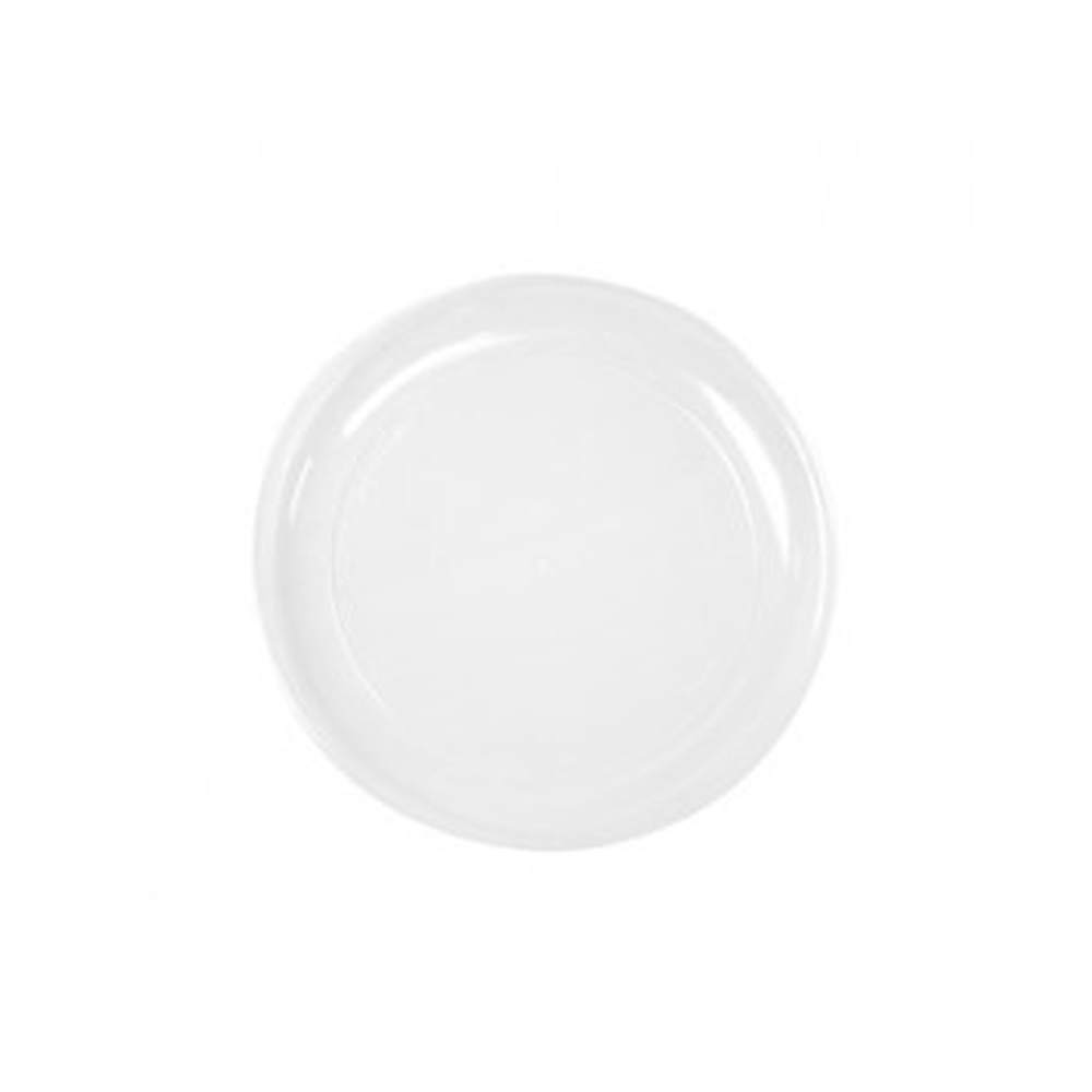 RP6WHITE White 6" Plastic Plate 20/25 cs - RP6WHITE 6" ROUND PLATE 20/25
