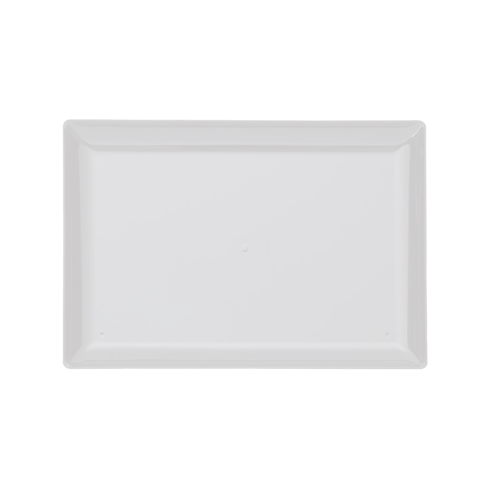 APT57WH Classicware White 5"x7" Plastic Tray 10/18 cs