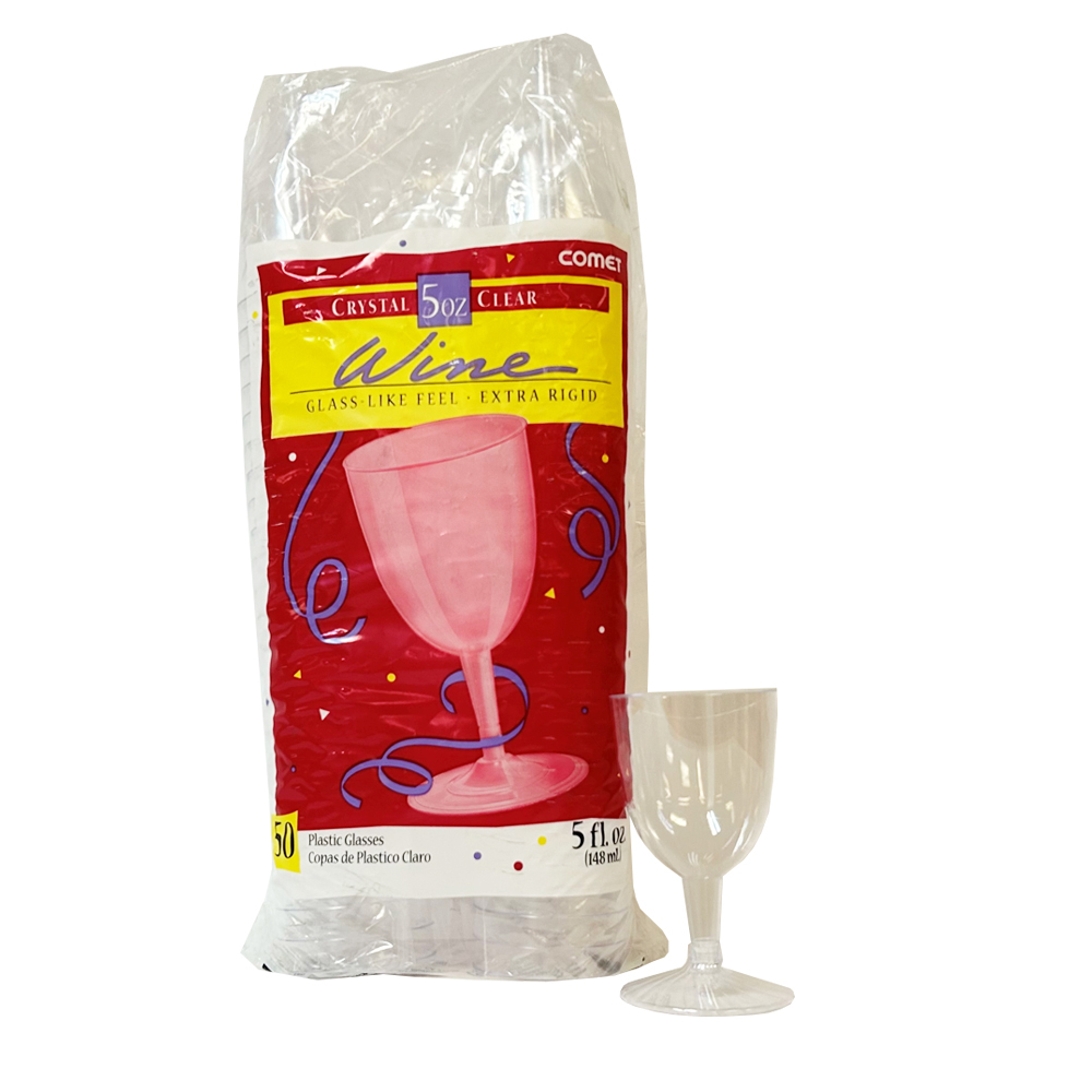 BPS5 Clear 5 oz. Wine Glass 2pc 10/50 cs