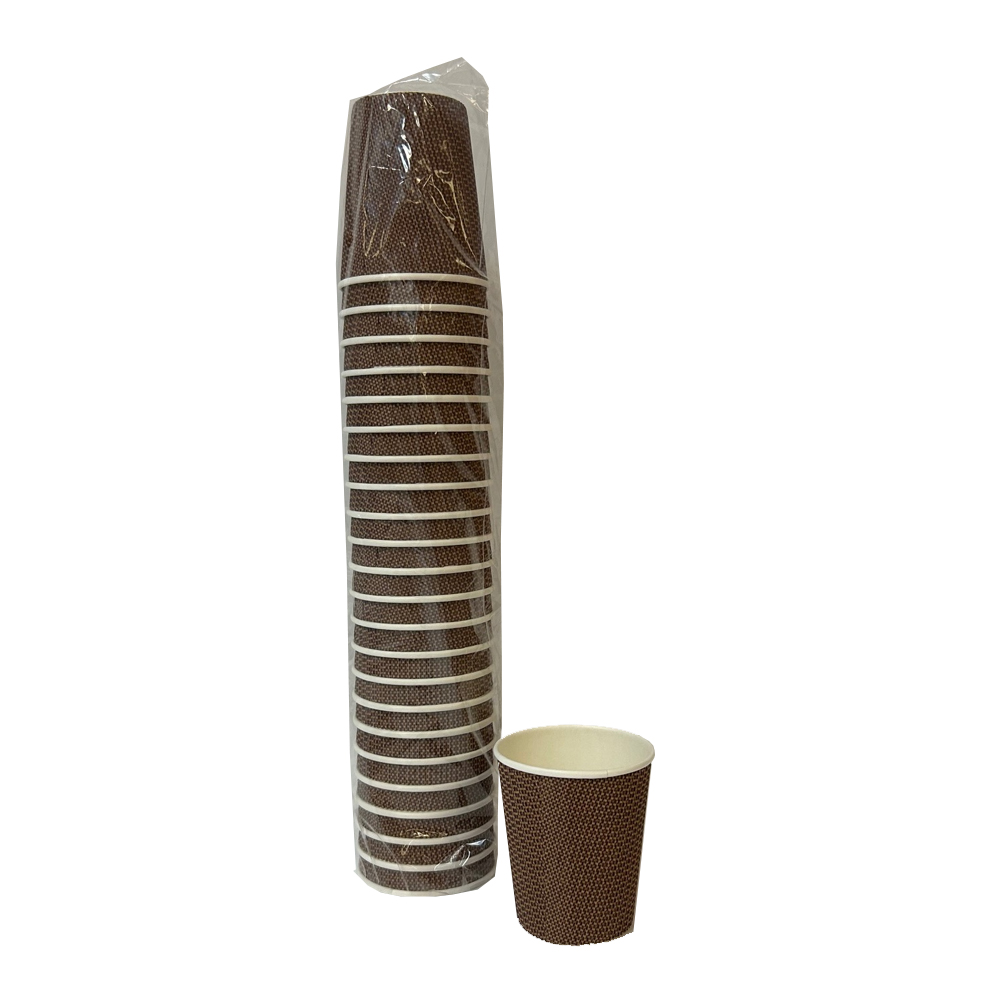 RW8/9  Brown 8 oz. Mayfair  Ripple Wall Paper Hot Cup 20/25 cs