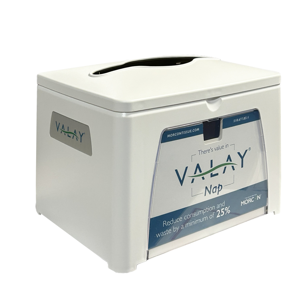 A692NIFDW Valay White Interfold Napkin Tabletop Dispenser 1 ea.