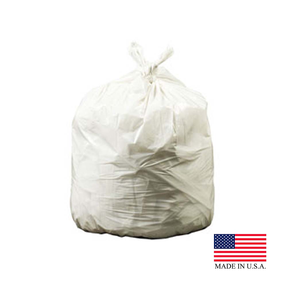 PC58XPN Can Liner 60 Gal. 1.15 Mil Natural Environmentally Friendly On A Roll  4/25 CS