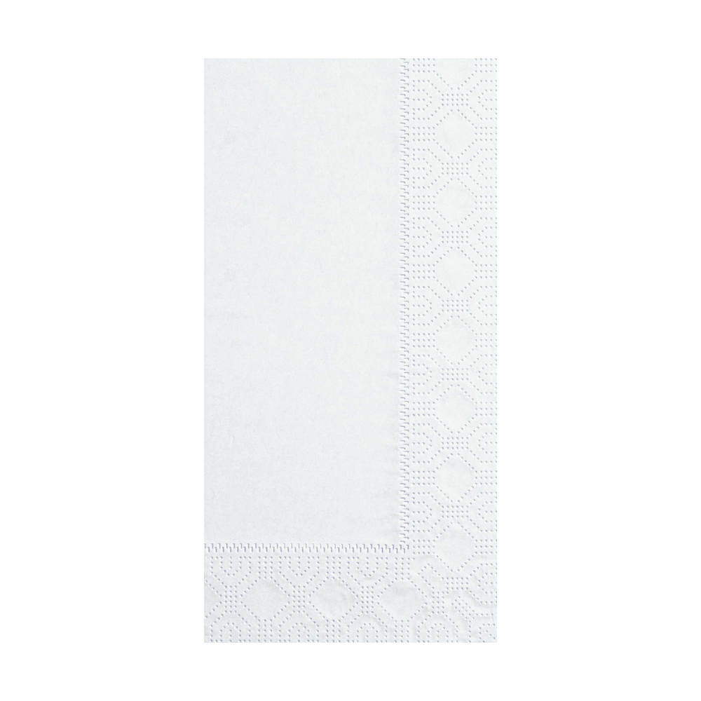 180700 White Dinner Napkin 3 ply 1/8 Fold 20/100 cs