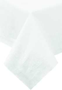 210086 Cellutex White 82"x82" 2 Ply Poly Tissue Table Cover 25/cs