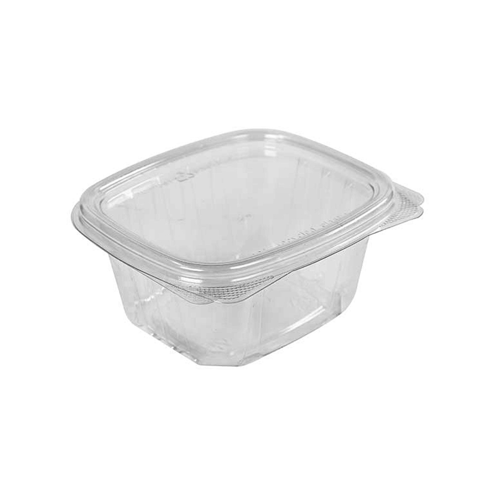 WT16-F Clear 16 oz. PET Container with Flat Lid     400/cs