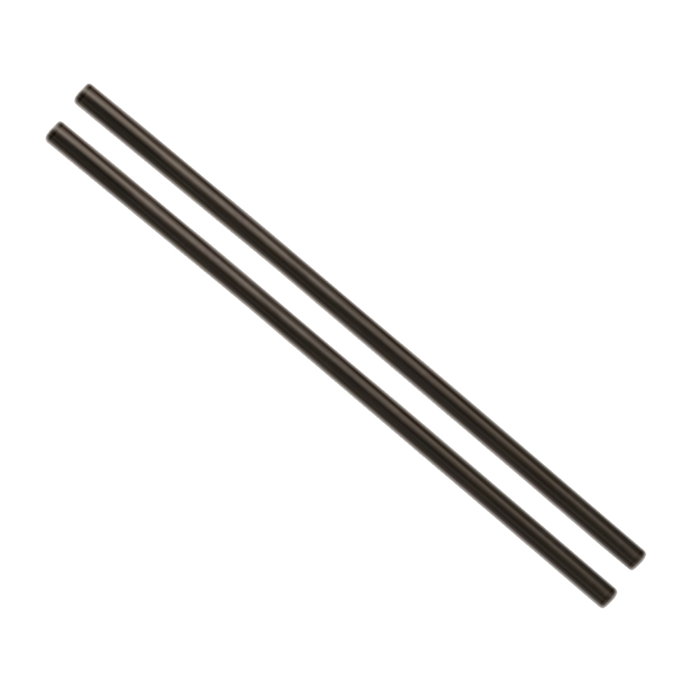 510688 Unwrapped Jumbo Straw 7.7" Black Plastic  10/250 cs