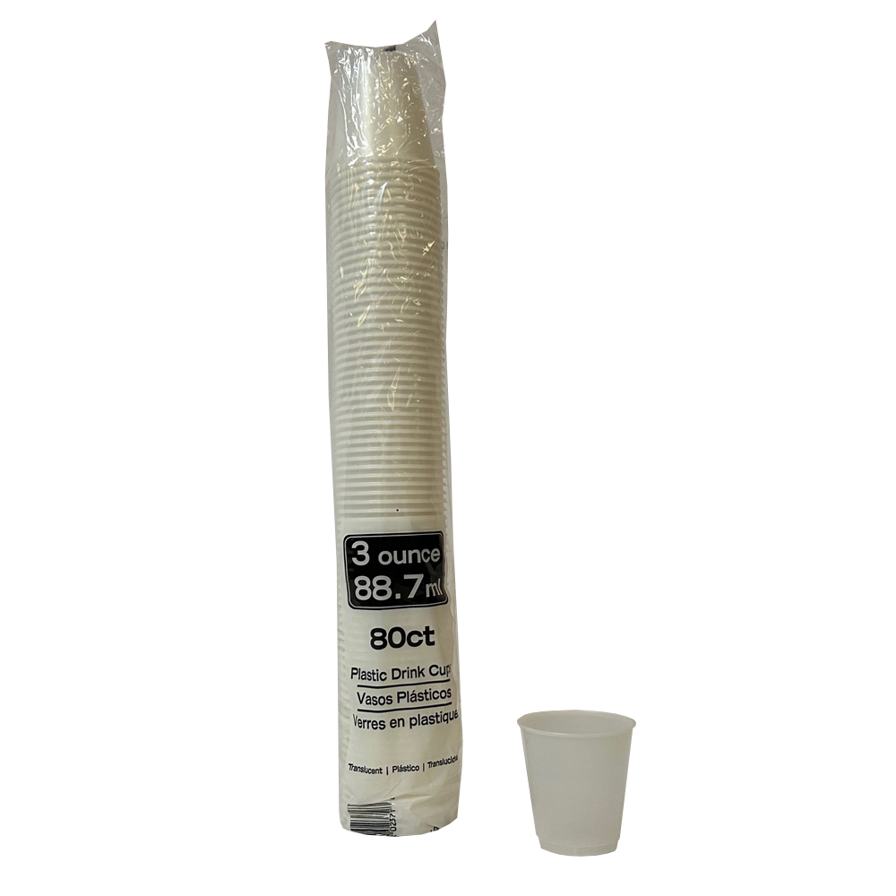 YE3 Translucent 3 oz. Drink Cup 30/80 cs