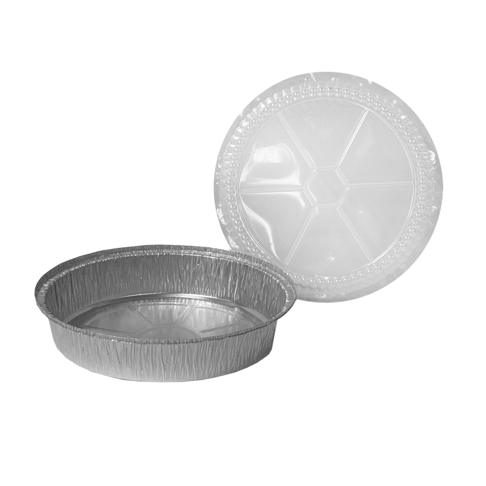 Y509WPE Aluminum 9" Round Pan w/ Dome Lid Combo   200/cs