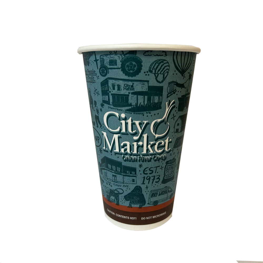 27880 Printed City Market 16 oz. SYS Hot Cup      1000/cs