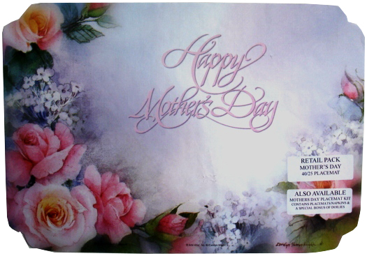 MOTHERS DAY Mother's Day Design 10"X14" Placemat 40/25 cs