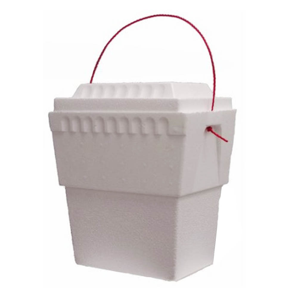 3410 White 12 Qt. Double Foam Cooler Holds 24 Cans 12/cs - 3410 12 QUART DBL FOAM COOLER