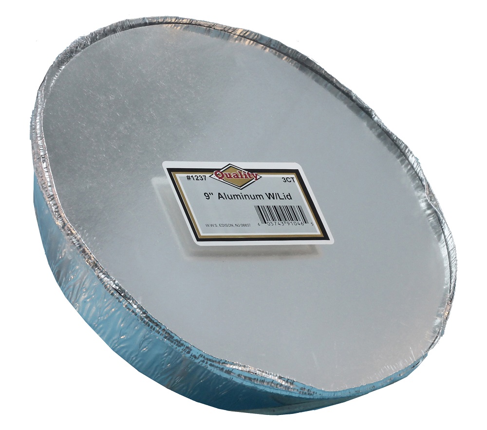 1237/72CB Quality  Aluminum 9" Pan with Board Lid Combo 72/3 cs
