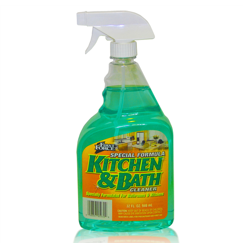 95030-9 First Force 32 oz. Kitchen & Bath Cleaner Trigger Spray 12/cs - 95030-9 32z KITCHEN BATH CLNR