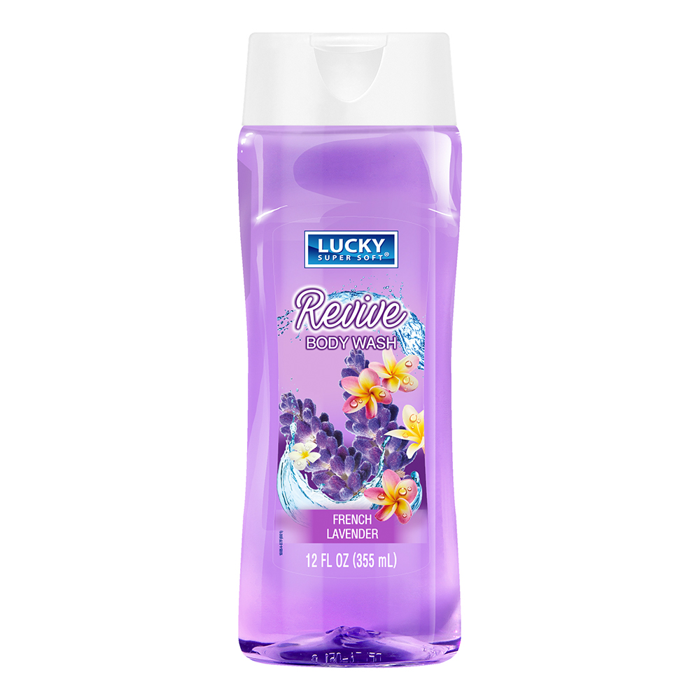 10054-12 Lucky Super Soft 15 oz. Revive Body Wash with French Lavender Scent 12/cs