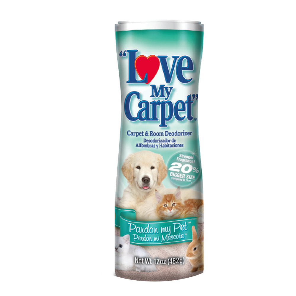 LMC739528 Love My Carpet 17 oz. Powdered Deodorizer Pardon My Pet Scent 12/cs