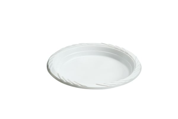 240 White 7" Impact Plastic Plate 8/100 cs