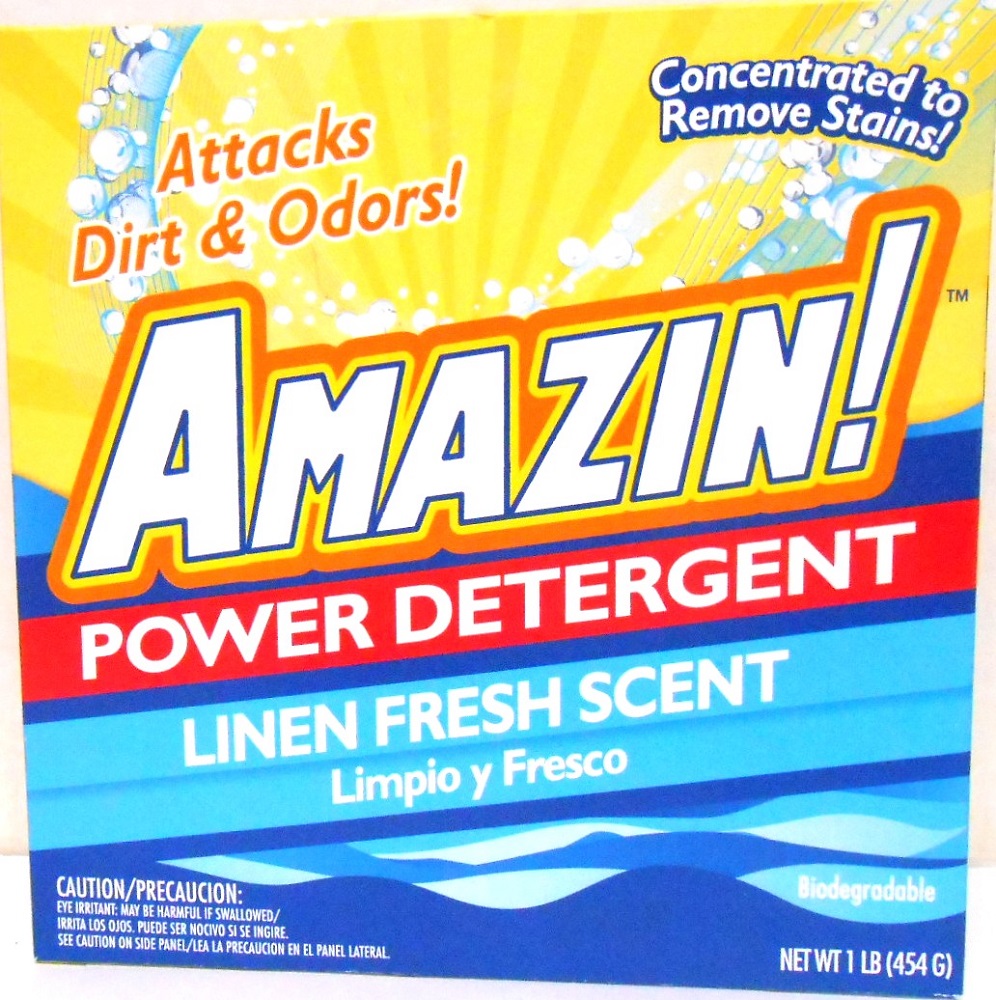 915-7 Amazin 1 lb. Powder Laundry Detergent with Fresh Scent 12/cs