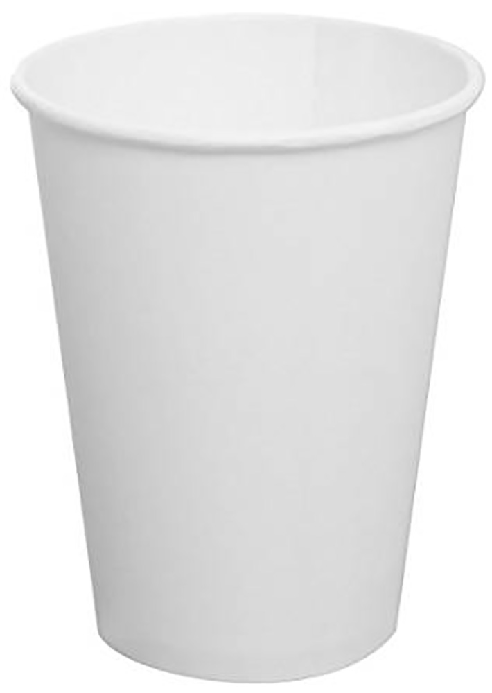 HV12599 White 12 oz. Paper Hot Cups 20/75 cs - HV12599/61205 12z PAP HOT CUP