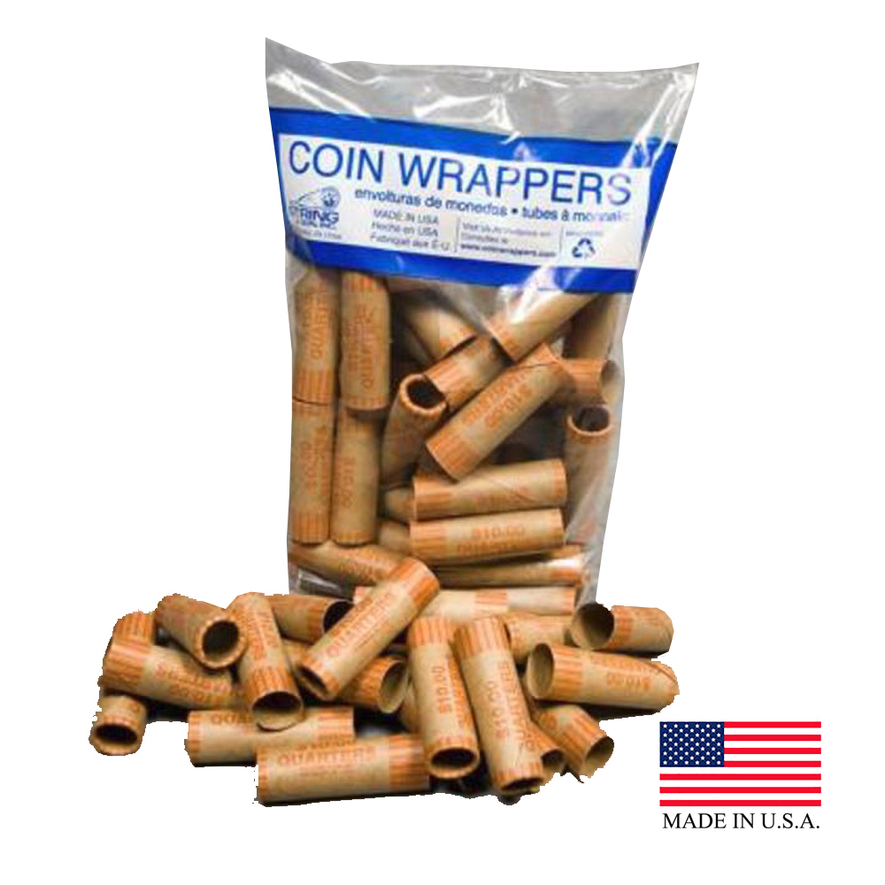 1054 Quarter Coin Wrappers 20/36 cs