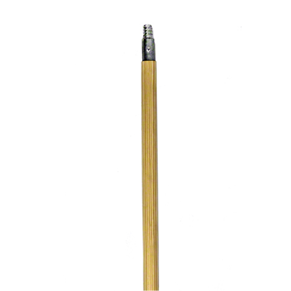 45910863 15/16"x60" Wooden Broom Handle w/ Threaded Metal Tip 1 ea.