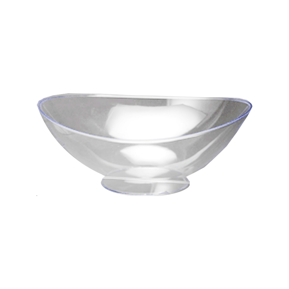 271 Clear 1 Quart Sculpted Bowl 25/cs