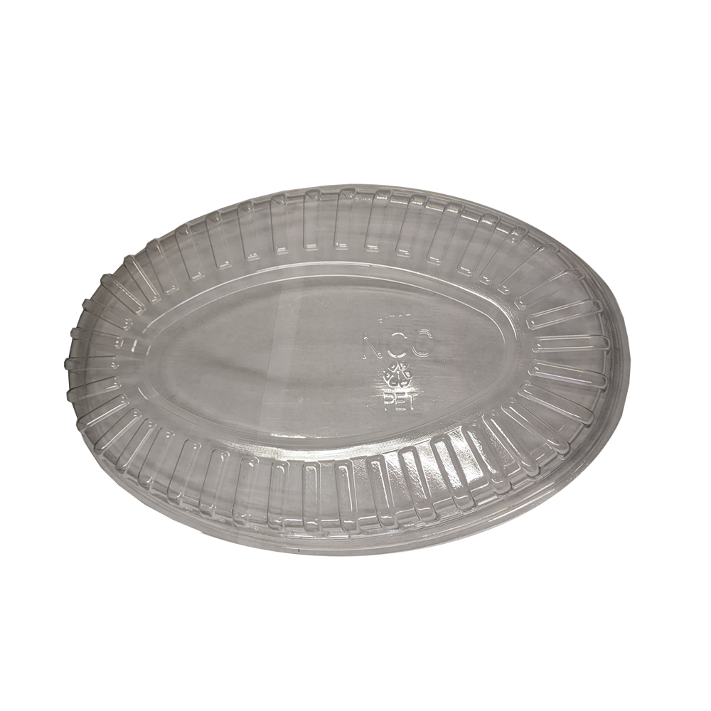 1705 Clear Plastic Dome Lid for #1205 Oval Bowl 50/cs - 1705 DOME LID OVAL BOWL #1205